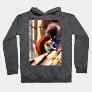 STARTLED SQUIRREL WITH BEAUTIFUL TAIL Hoodie